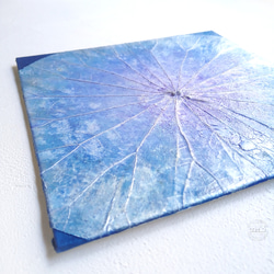 「天体の青」蓮の葉アート 7枚目の画像