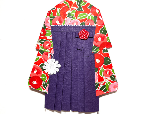 着物のお祝い袋621 ご祝儀袋 はかま 椿 ご祝儀袋・袱紗（ふくさ） 着物