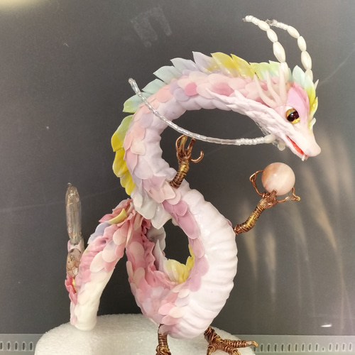 ピンクオパールの龍 辰の置物 その他置物 keokeo 通販 16877014