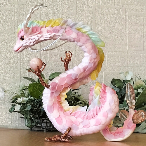 ピンクオパールの龍 辰の置物 その他置物 keokeo 通販 16877014 ピンクオパールの龍 辰の置物 その他置物 keokeo 通販 16877014