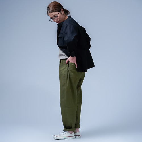 パンツ KELVINA PANTS リネンパンツ】通年穿ける 心地いい リネンベイカーパンツ ソロ