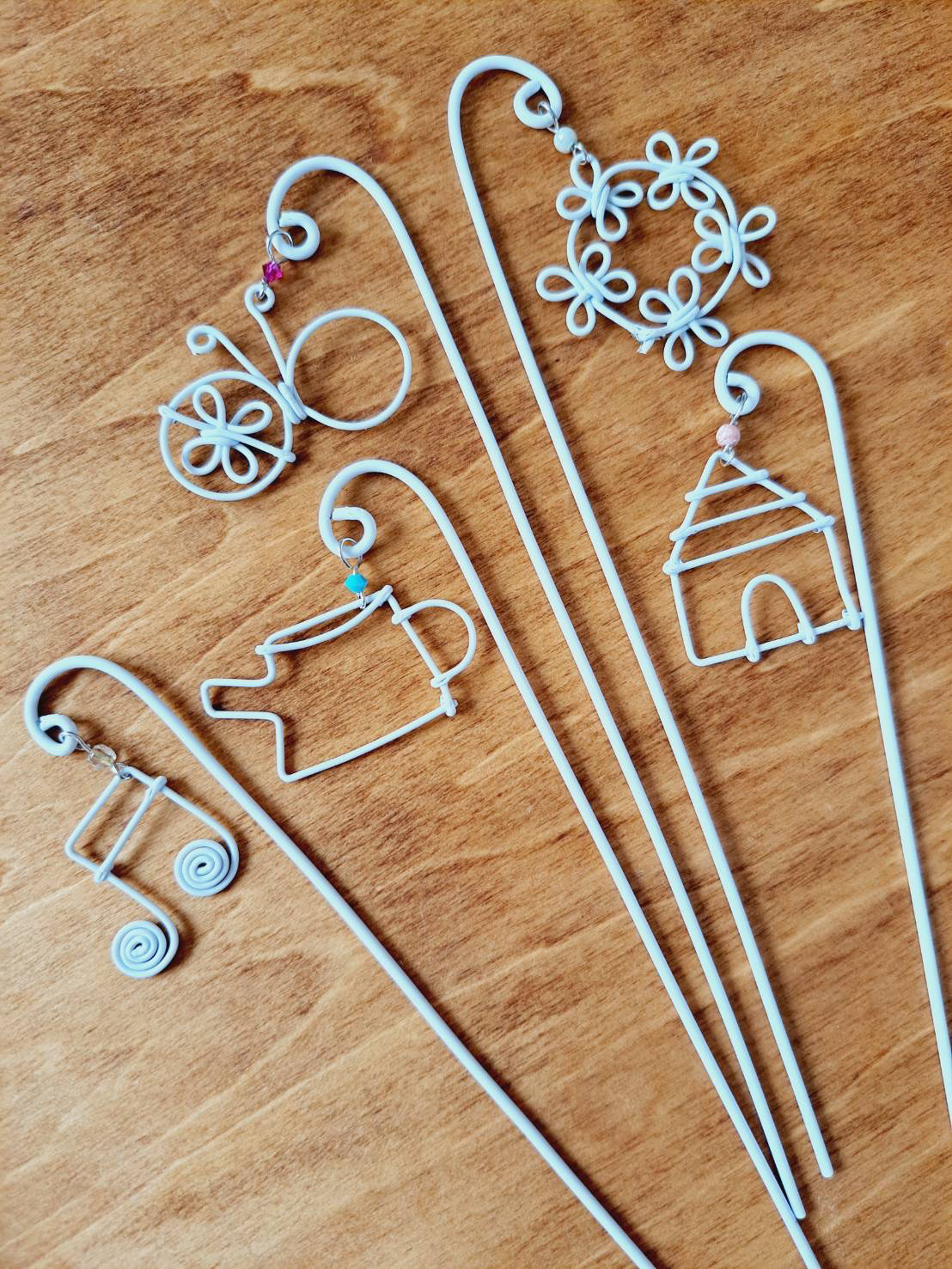 ハンドメイド たより ワイヤークラフト ガーデンピック