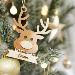 名入れオーダーメイド]】クリスマスオーナメント〈トナカイ