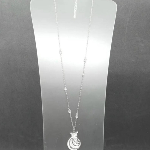 N-124]【秋田伝統工芸】銀線細工・チェーンネックレス⑤ ネックレス