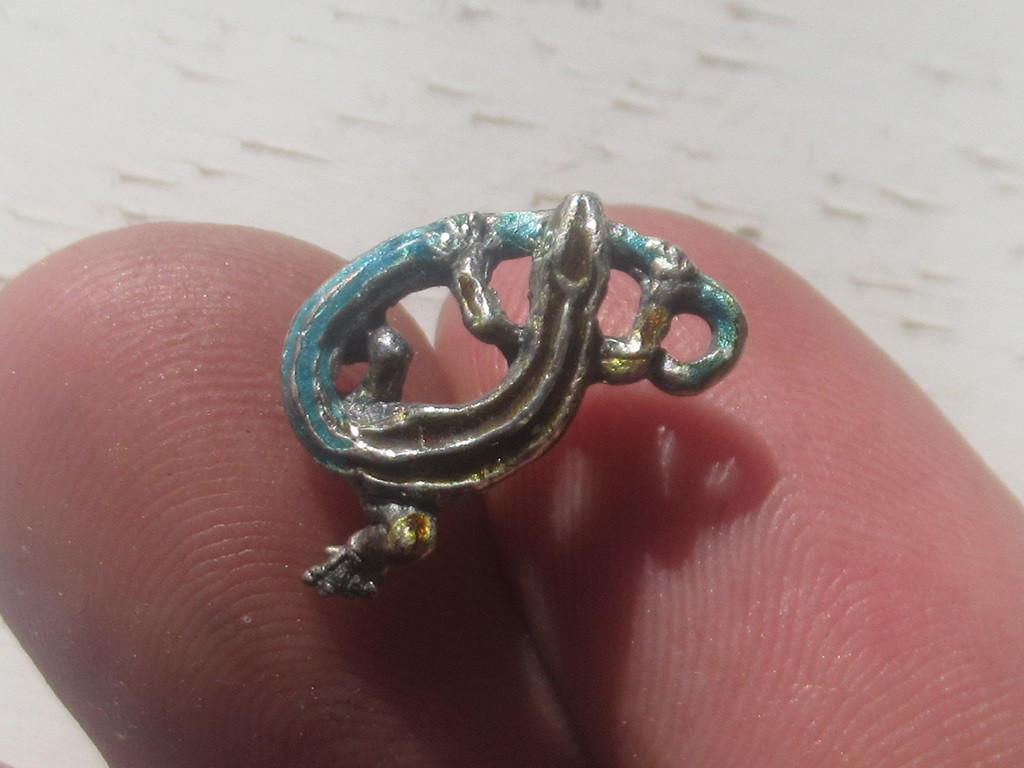 ＜＜ニホントカゲのピアス　ペア＞＞　蜥蜴　トカゲ　レプタイル