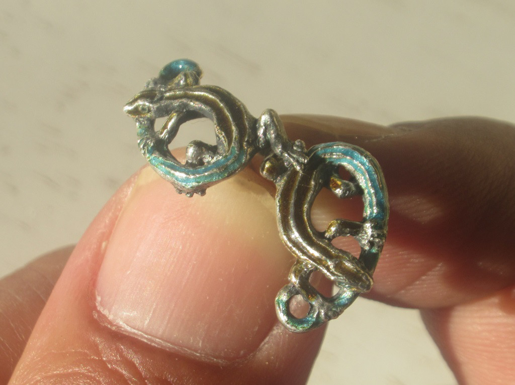 ＜＜ニホントカゲのピアス　ペア＞＞　蜥蜴　トカゲ　レプタイル