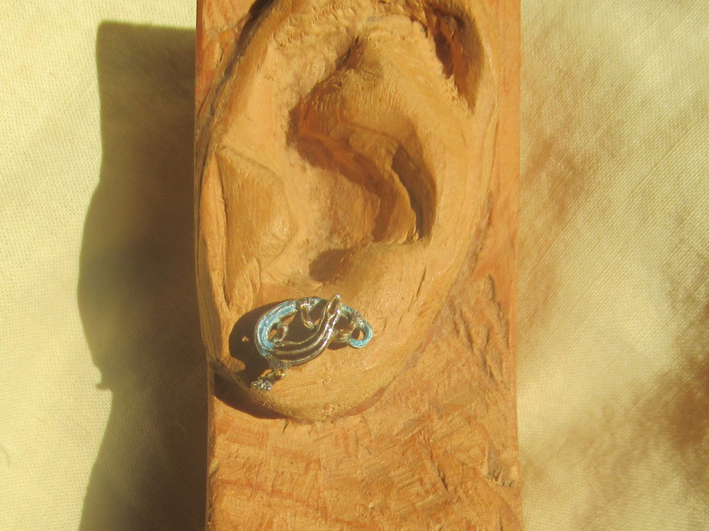 ＜＜ニホントカゲのピアス　ペア＞＞　蜥蜴　トカゲ　レプタイル