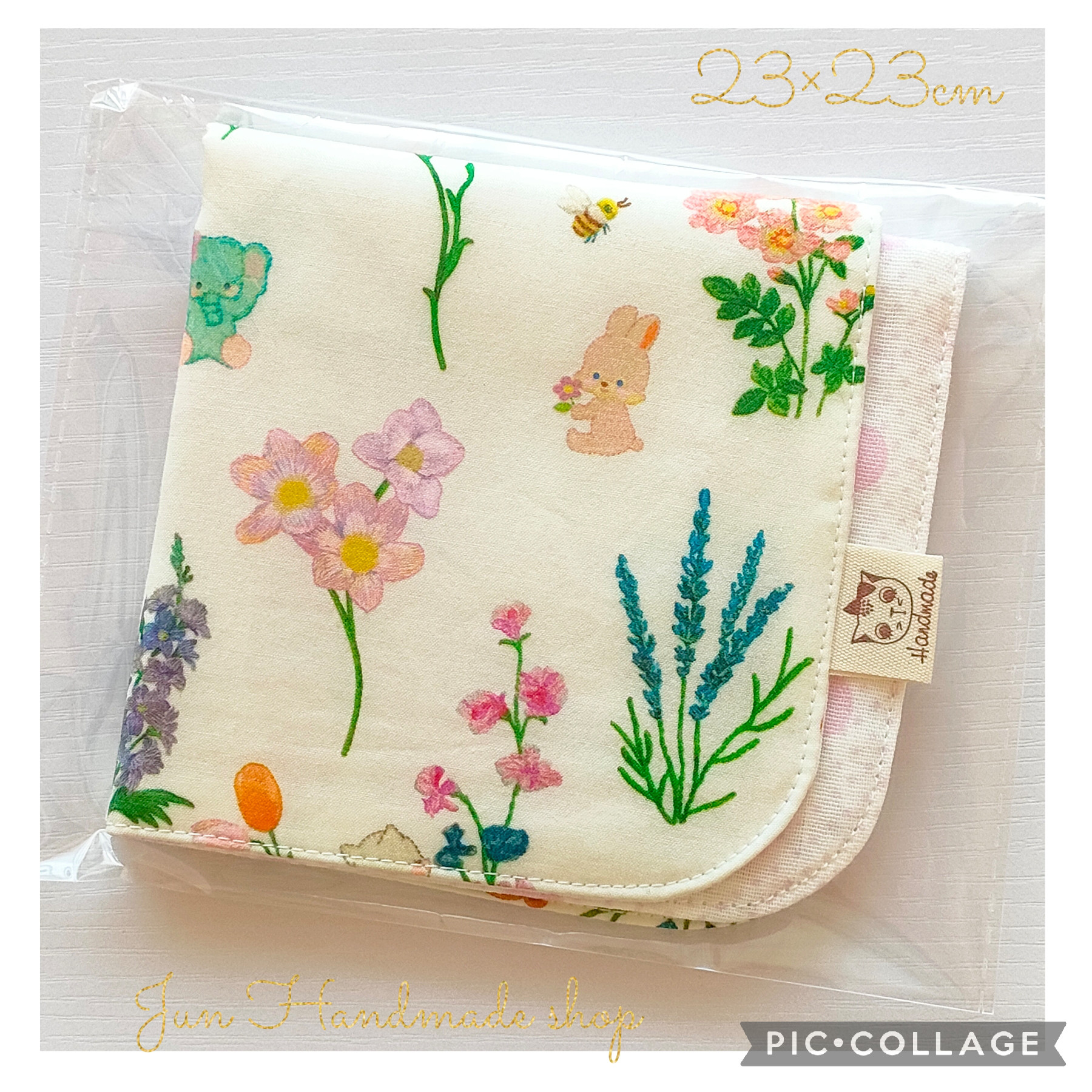 ユキエモン7層ハンカチ✤ハンドメイド