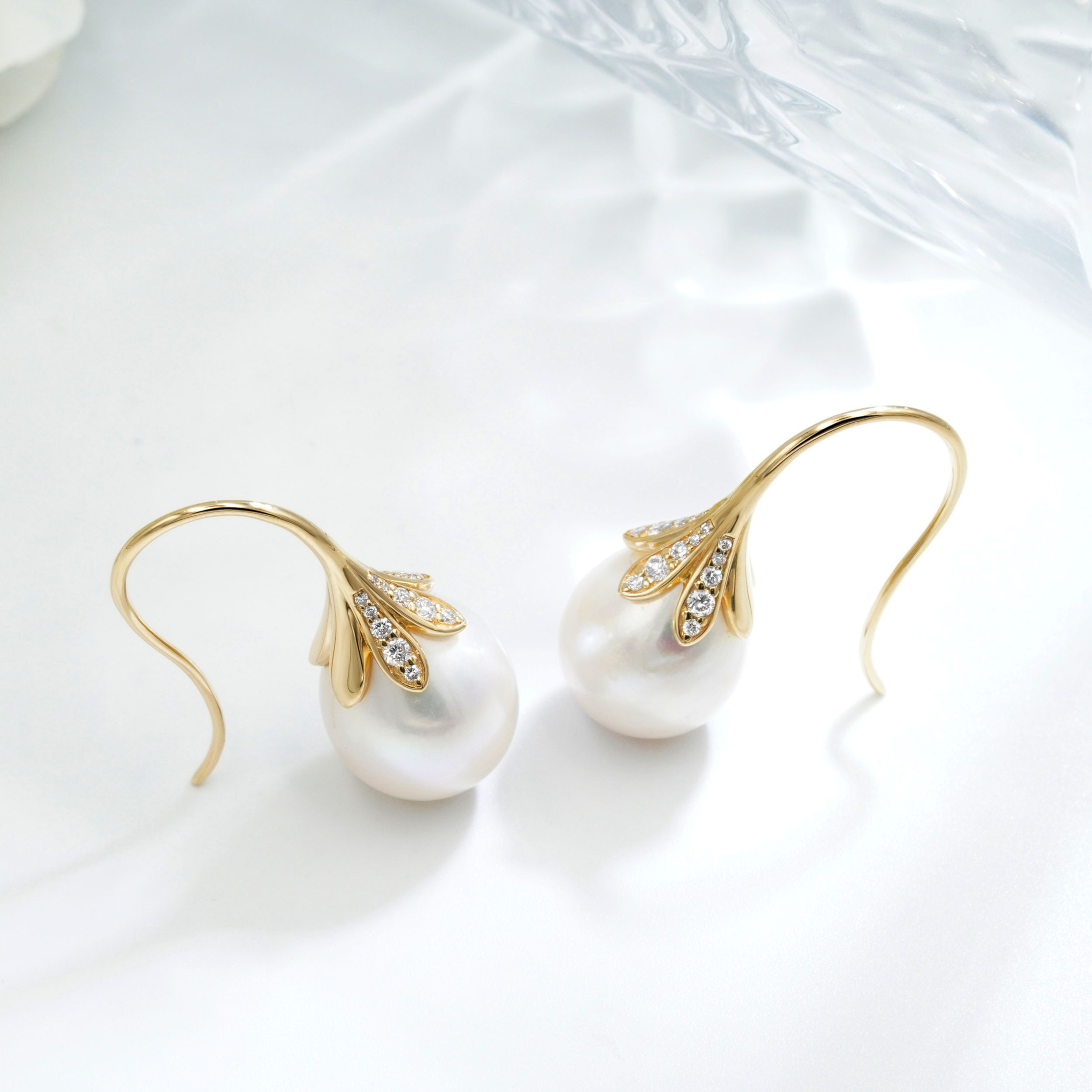 ドロップパールグレイスピアス 即発送可 20240703-014