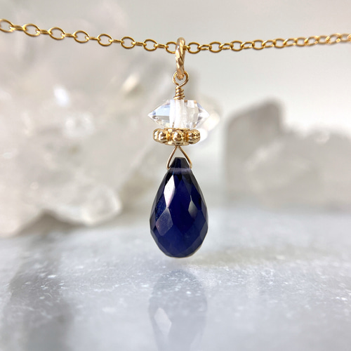 14kgf タンザナイト オパール アイオライトネックレス