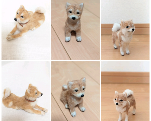 受注制作】羊毛フェルト｜柴犬 羊毛フェルト haru 通販 16877977