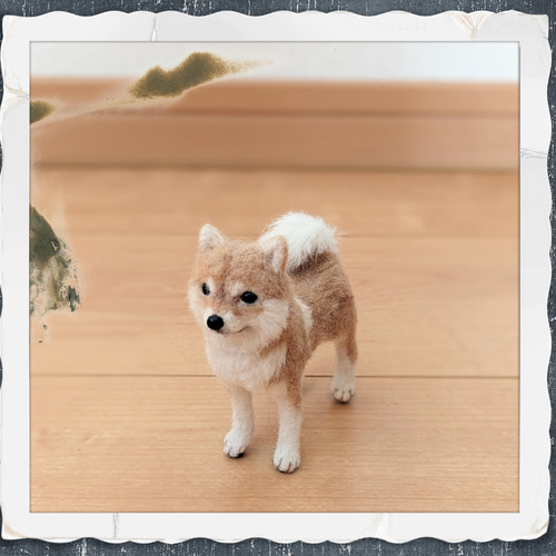 受注制作】羊毛フェルト｜柴犬 羊毛フェルト haru 通販 16877977