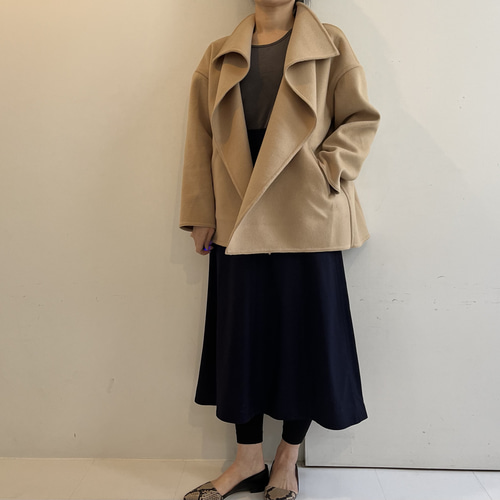 ウールカシミヤショートコート(ベージュ) コート Magnolier 通販