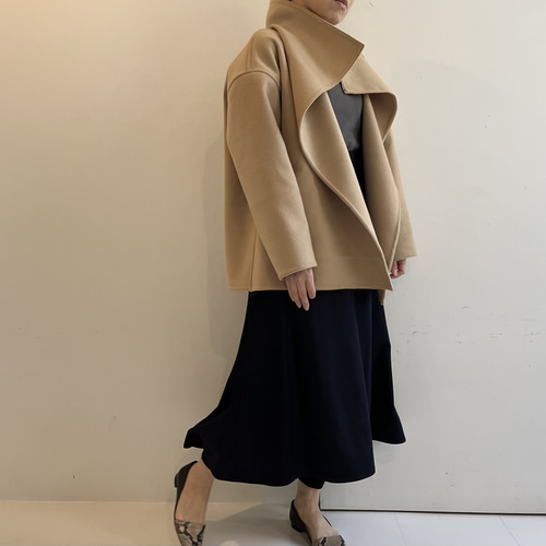 ウールカシミヤショートコート(ベージュ) コート Magnolier 通販