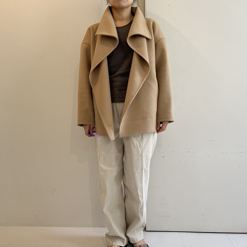 ウールカシミヤショートコート(ベージュ) コート Magnolier 通販