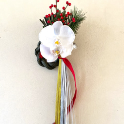 お正月飾り シンプル　胡蝶蘭 2枚目の画像