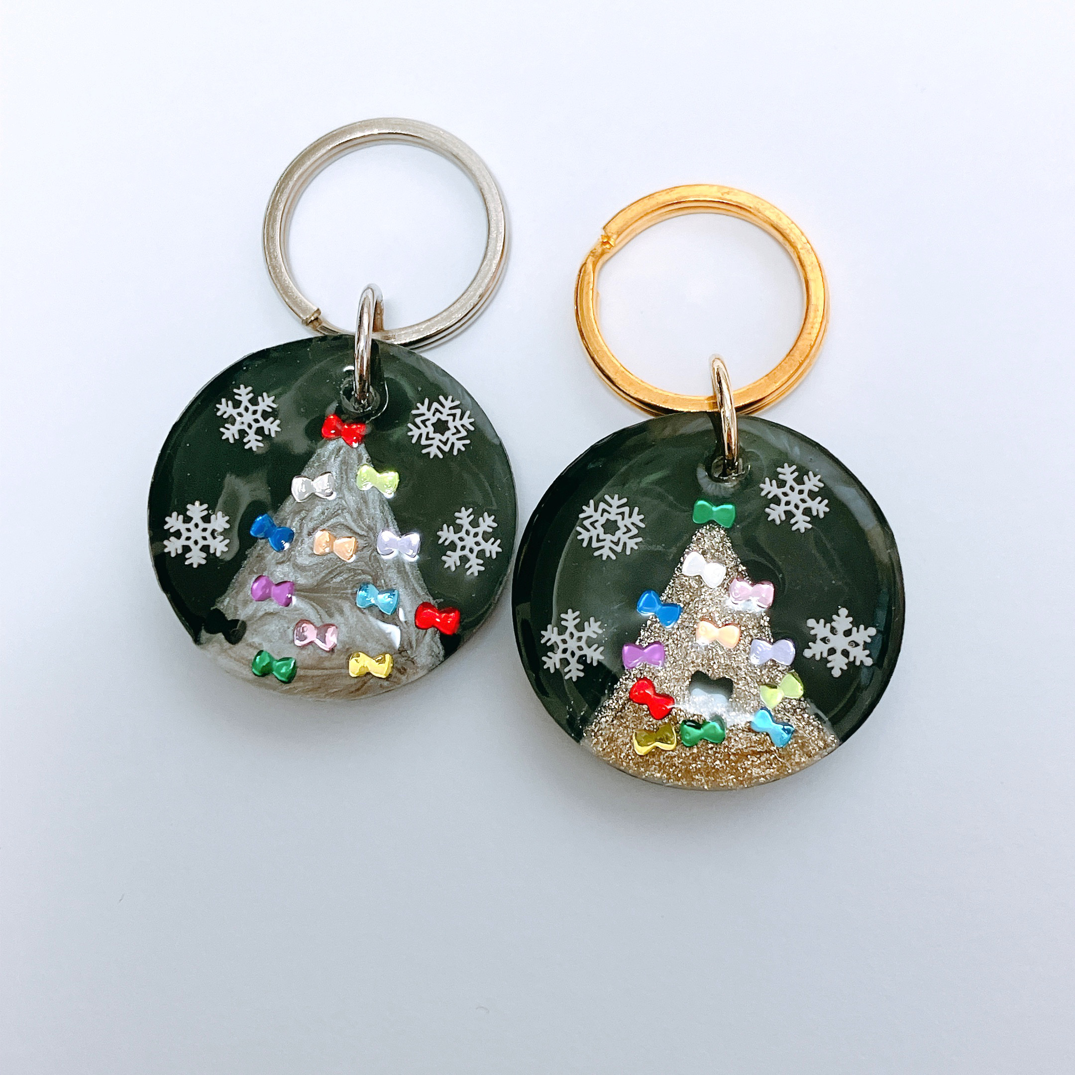 シマエナガ✧︎レジンキーホルダー クリスマス