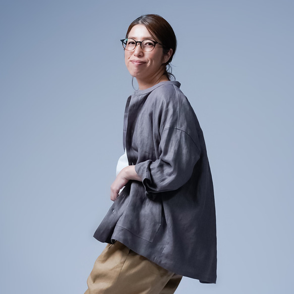 [wafu] 每一天都成為特別的時刻亞麻襯衫外套 / Vanille h050a-vay2 第10張的照片