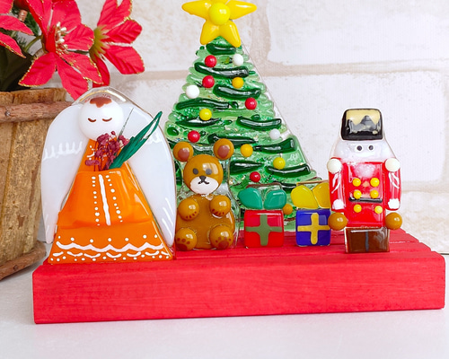 クリスマス クリスマスツリー くるみ割り人形 天使 アレンジ自由