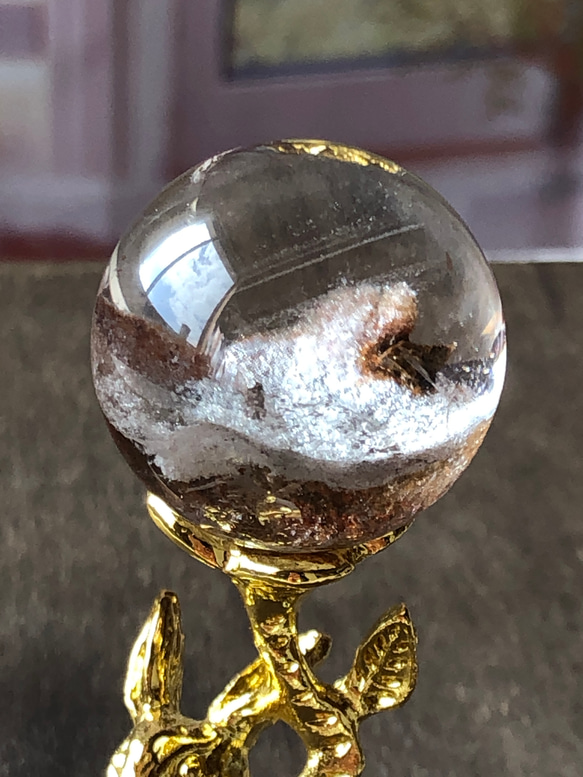 【虹入り】ガーデンクォーツ スフィア 虹入り！ミニ☆ガーデンクォーツスフィア（丸玉）☆30mm☆瀧川