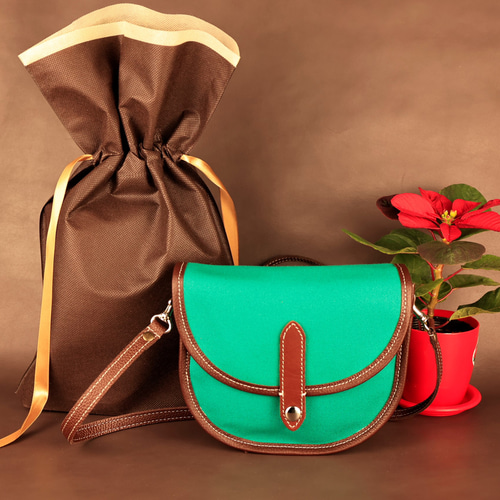 新作！とっても可愛い帆布＆レザーのminiショルダーバッグ