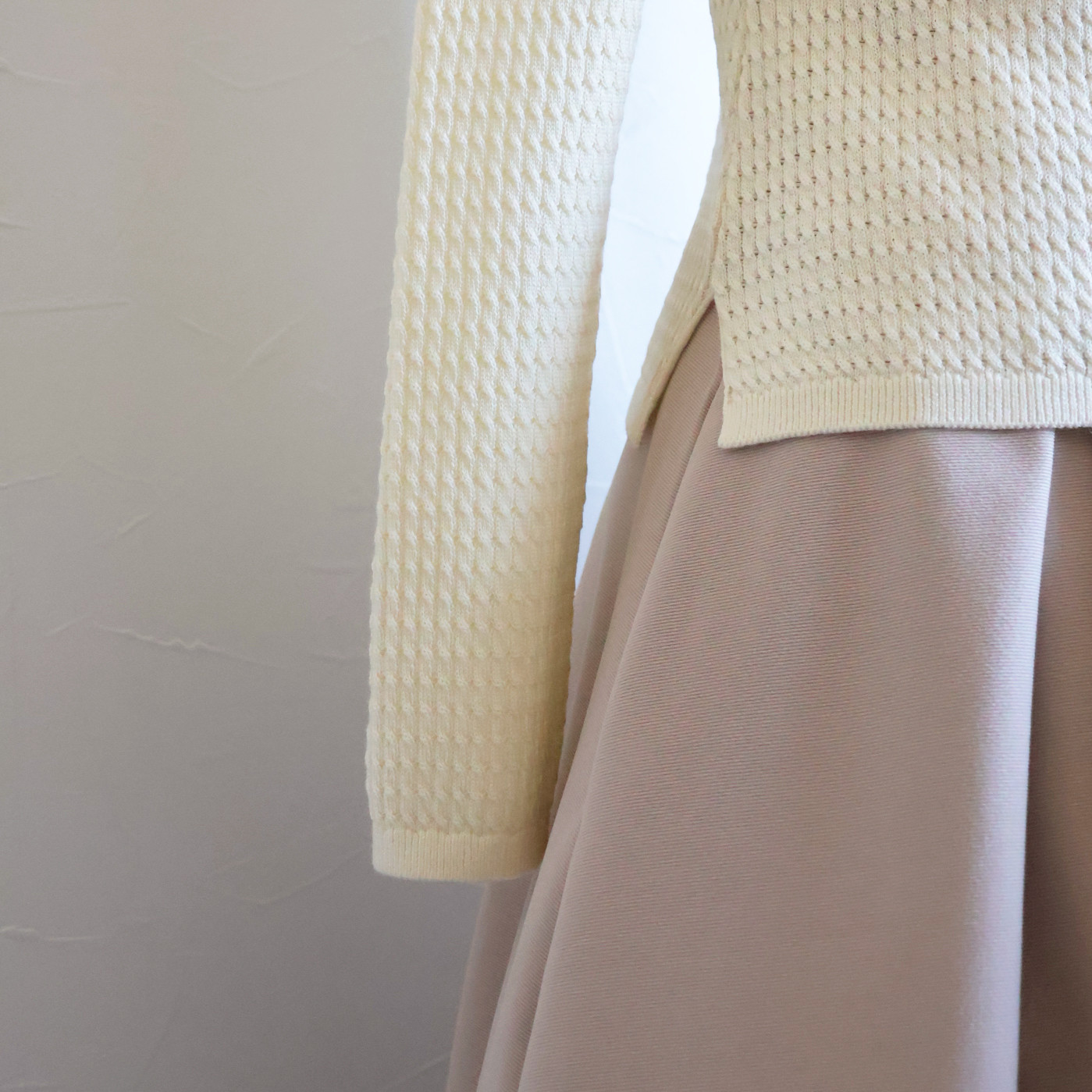 【色が選べる◎】エアーウール タートルニットプルオーバー【アイボリー】