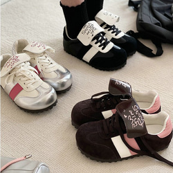 レディースミルク萌シュークリーム靴は靴の舌をひっくり返して靴を履くスポーツシュー·サイズ調整無料 3カラー20-1022 4枚目の画像