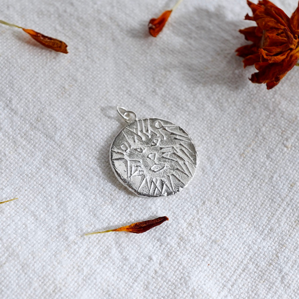 Lion silver necklace -brave [P101SV] 3枚目の画像