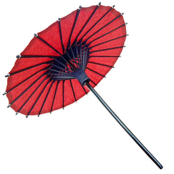 飾り傘　CO-022-nk-w 赤和紙傘　傘福 和小物　和雑貨　和風　 着物　お祝い　お正月 ひな祭り 4枚目の画像