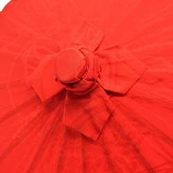 飾り傘　CO-022-nk-nu 赤布傘　傘福 和小物　和雑貨　和風　 着物　お祝い　お正月 ひな祭り 5枚目の画像