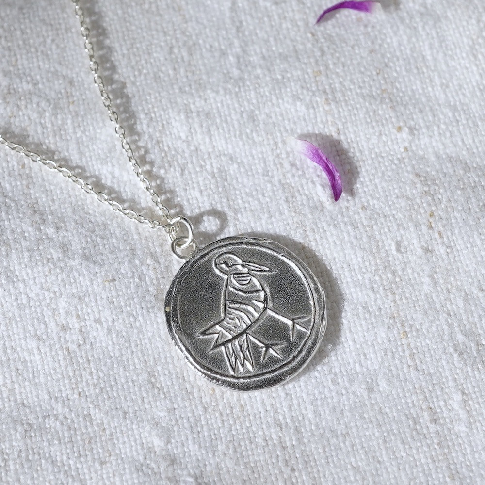 Pigeon silver necklace -peace- [P102SV]