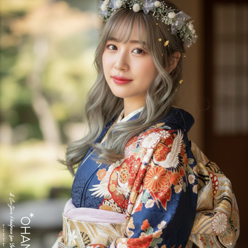 花かんむり 花冠 成人式 結婚式 卒業式 袴 振袖 和装 髪飾り 七五三