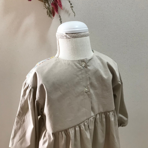 new!《80〜150size》【Libertyヨークワンピース】 子供服