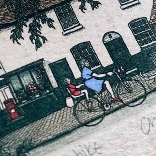 英国で出会った♪ ヴィンテージ Chad Coleman マット付銅板プリント 手