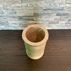 木製　天然木ヒノキ（上板底板ゴムの木）　ダストボックス　アイラップぴったり設計　ごみ箱 2枚目の画像
