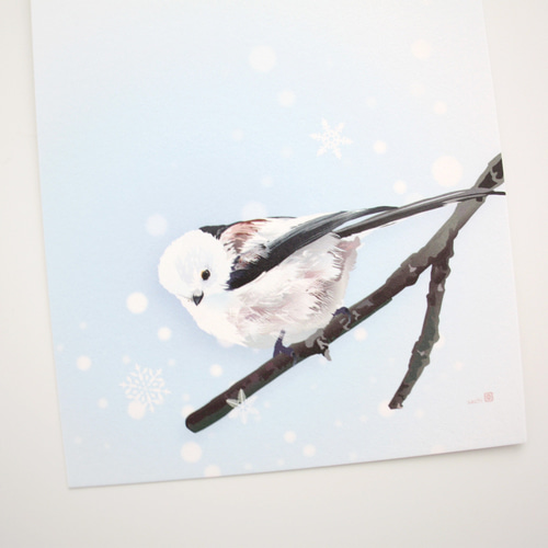 ポストカード シマエナガ作品 3枚セット ポストカード とりアート 通販