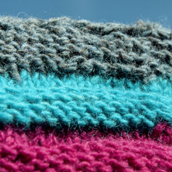 手編みウールニットソックス/ストライプソックス/ウールかぎ針編みストッキング/あったかウールソックス-北欧風レインボー水彩プレー 7枚目の画像