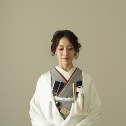 白無垢 鶴模様、 掛下 丸帯 小物セット 花嫁 ブライダル 人気小物7点セット 白無垢コーデ(デニム風