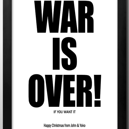 War is Over Poster - John Lennon Official Store