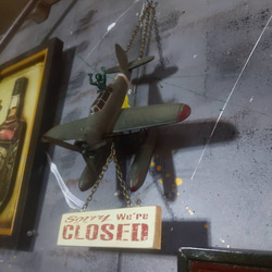 プロペラ機 水上飛行機 模型  OPEN&CLOSED 看板  ハンギングボード  #サインボード  #店舗什器 9枚目の画像