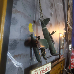 プロペラ機 水上飛行機 模型  OPEN&CLOSED 看板  ハンギングボード  #サインボード  #店舗什器 8枚目の画像