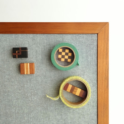 磁石の見えない✽寄せ木のマグネット【選べる4個セット】　craft magnet 8枚目の画像