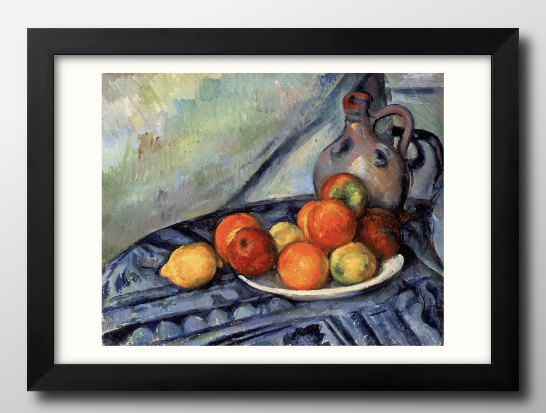 ポール・セザンヌ、【オランビア】、希少な画集画・マット紙、新品高級額・額装付