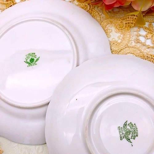 TUSCAN(タスカン)　WINDSOR GREEN ソーサー　8枚セット TUSCAN(タスカン) WINDSOR GREEN ソーサー 8枚セット 英国アンティーク