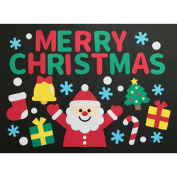 Merry Christmas サンタクロース モザイクタイル壁飾り Merry Christmas サンタクロース モザイクタイル壁飾り Merry