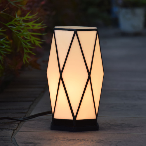 ガーデンライト 行燈 DG 屋外用 防雨タイプ ステンドグラス ガーデン