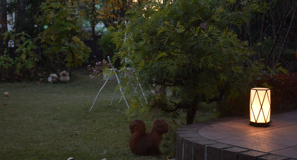 ステンドグラス ランプ 行燈 DG 室内用 卓上灯 テーブルランプ 室内照明 間接照明 LED対応 洋風 和風 おしゃれ 