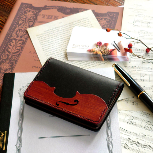 特集掲載》個性派！【バイオリン】名刺ケース(カード入れ・名刺入れ
