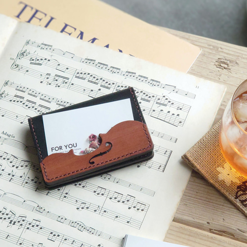 特集掲載》個性派！【バイオリン】名刺ケース(カード入れ・名刺入れ