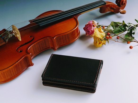 ◆特集掲載【受注制作】個性派！バイオリンの名刺ケース(カード入れ・名刺入れ)◆新年度 12枚目の画像